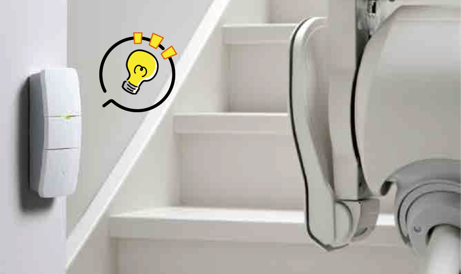 モジュールエアー壁掛けスイッチ点灯