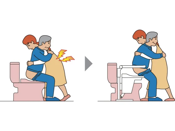 トイレリフト使用イメージ2