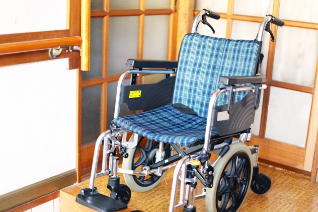 玄関　車いす