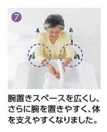 肘置きスペース