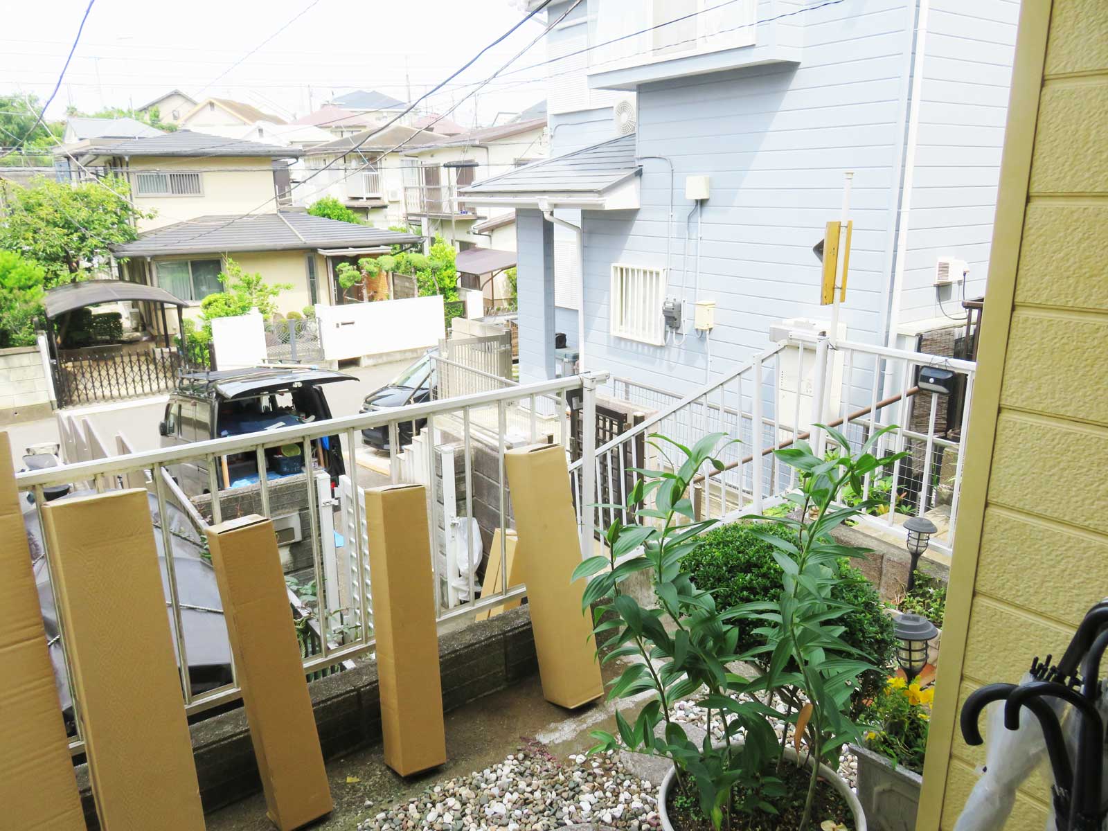 施工前　屋外手すり　屋外階段