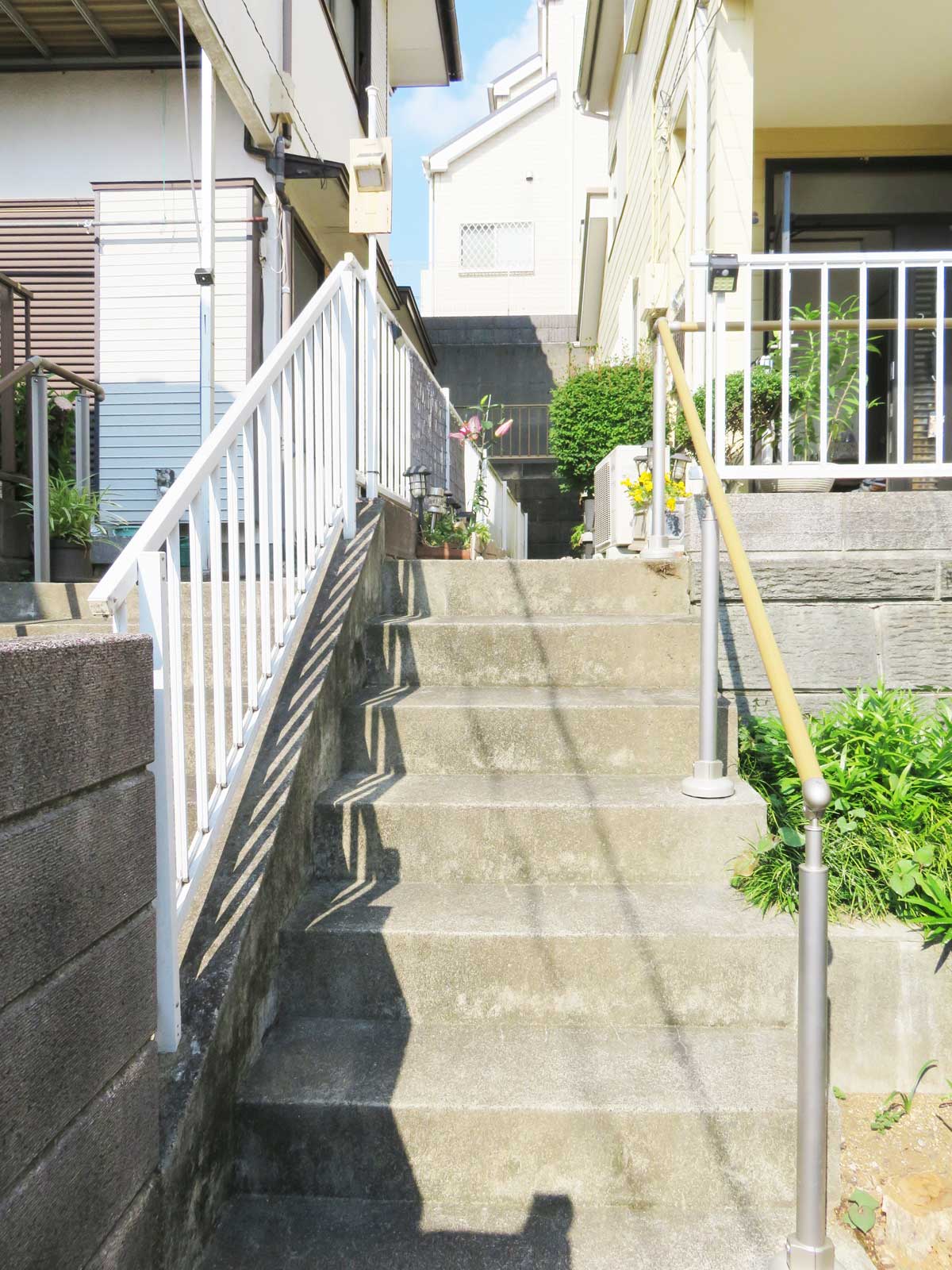 施工後　屋外階段　屋外手すり